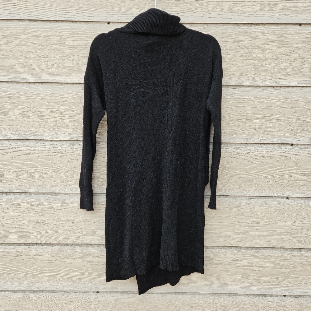Karen Millen black turtleneck tie front sweater dress with toggle detail small - Picture 2 of 4